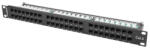 Lanberg Patch panel 48 port 1U 19" CAT. 6 fekete (PPU6-1048-B) - mzona