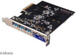 Akasa - PCI Express Low Profile kártya - USB 3.2 Gen 2 Type-C / Type-A - AK-PCCU3-09 (AK-PCCU3-09)