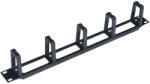 WP 1U plastic cable management, Black RAL 9005 (WPN-ACM-102-B) - mzona