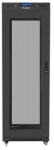 Lanberg 19" szabadon álló rack szekrény 37U/600X800 perforált ajtó, lapraszerelt, LCD kijelző, fekete V2 (FF01-6837-23BL) - mzona