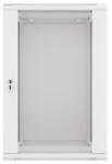 Lanberg 19" fali rack szekrény 18U/600X600 lapraszerelt, szürke V2 (WF01-6618-10S)