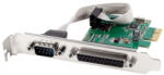Gembird PEX-COMLPT-01 COM serial port + LPT port PCI-Express add-on card, with extra low-profile bracket (PEX-COMLPT-01) - mzona