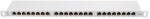 Lanberg Patch panel 24 port 0.5U 19" CAT. 6 árnyékolt, szürke (PPS6-0024-S) - mzona