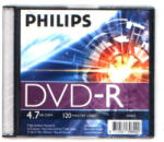 Philips DVD-R 4, 7Gb 16x Slim utólag csomagolt (1-es címke) (PH922500)