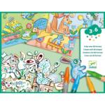DJECO Atelier creativ de desen si decupat - Animale (DJ08997)