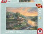 Schmidt Spiele 1000 db-os puzzle - Dawn in Emerald Valley, Thomas Kinkade (59774) (59774)