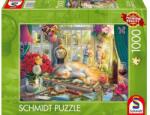 Schmidt Spiele 1000 db-os puzzle - Puzzle time with cat (59789) (59789)