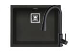 Alveus Set chiuveta granit Alveus Quadrix 50 G90 + baterie Primrose, 56 cm, 3010540, Negru mat (3010540)
