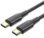 Vention Nylon USB-C -> USB-C 2.0, (3A, fekete), 1m, kábel (TAUBF) (TAUBF)