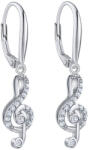 Silvego Divatos ezüst fülbevaló violinkulcs JJJED1098