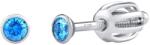 Silvego Cercei tip știft de argint cu zirconi Swarovski 2, 5 mm SILVEGOB706025LB