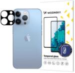 Wozinsky Folie de protectie Camera spate WZK pentru Apple iPhone 15 Pro, Sticla Securizata, Neagra