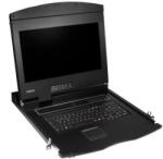 LogiLink KVM-konzol 17'-es képernyővel, HDMI, Full HD, USB-A, PS/2, QWERTZ billentyűzet (LC703GE)