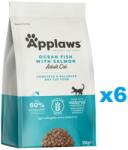 Applaws Adult Ocean fish and Salmon 2, 1 kg (6x350 g) peste oceanic cu somon pentru pisici adulte