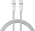 ORICO 60W USB-C USB-C töltőkábel (fehér) (CDX-60CC-WH-BP-IP) - scom
