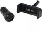 LogiLink Szivargyújtós USB töltő és telefontartó, 2A 2x USB, LogiLink PA0133 (PA0133)