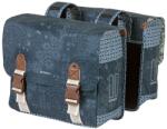 Basil dupla táska Boheme Double Bag, Universal Bridge System, indigó kék - bringaboard