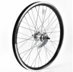 VeloGo Kerék 20" 406 H. DF. alu abr kontrás CZ agy fekete