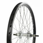 VeloGo Kerék 20" 406 H. DF. alu abr. MTB acél agy fekete
