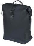 Basil egyoldalas táska és hátizsák SoHo Backpack Nordlicht, világítással, Hook ON, fekete - bringaboard