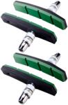 BBB fékpofa BBS-04E E-stop, V-fék, E-bike kompatibilis, zöld