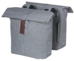 Basil dupla táska City Double Bag, Universal Bridge System, szürke - bringaboard