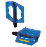 XLC Pedál platform kék átlátszó CroMo tengely PD-M16
