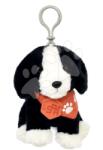 Histoire d'Ours Breloc cățeluș de pluș SPA Collection Histoire d’ Ours alb-negru 13 cm de la 0 luni (HO3308)