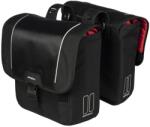 Basil dupla táska Sport Design Double Bag, Universal Bridge System, fekete - bringaboard