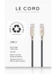 LeCord Ghost NET Kábel - USB-C, 2 m, Tengerkék