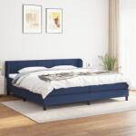 vidaXL kék szövet rugós ágy matraccal 200 x 200 cm (3126275)