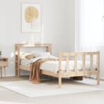 vidaXL tömör fenyőfa ágy matrac nélkül 75 x 190 cm (3305888)
