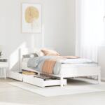 vidaXL fehér tömör fenyőfa ágy matrac nélkül 90 x 200 cm (3301759)