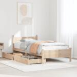 vidaXL tömör fenyőfa ágy matrac nélkül 100 x 200 cm (3309776)