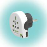 Q2 power Utazóadapter World To Europe USB" Q2 (1.100110)