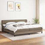 vidaXL tópszínű szövet rugós ágy matraccal 200 x 200 cm (3126193)