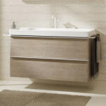 Hansgrohe Xelu Q Mosdószekrény mosdóhoz 1180/475 két fiókkal, matt fehér fogantyú/természetes tölgy 54037700 (54037700)