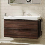 Hansgrohe Xelu Q Mosdószekrény mosdóhoz 1180/475 két fiókkal, króm fogantyú/sötét dió 54038000 (54038000)