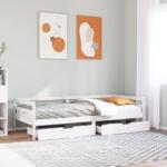 vidaXL tömör fenyőfa kanapéágy fiókkal 90 x 200 cm (3302058)