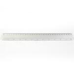 BLUERING Vonalzó 30cm, alumínium Bluering® (EG3L09) - tonerpiac