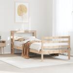 vidaXL tömör fenyőfa ágy matrac nélkül 75 x 190 cm (3305810)