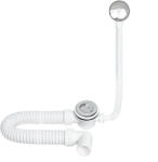 TEXO kádszifon - KRÓM - Klikk - klakk leeresztővel - flexibilis csővel - Ø 5/4" x 0, 5 m x Ø 40 mm (S11450) - gardenet