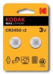 Kodak Ultra Lithium Gombelem CR2450 (3V) B2 (30417762-CS)