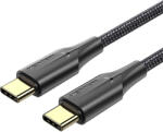 Vention Nylon USB-C -> USB-C 2.0, (3A, fekete), 1m, kábel (TAUBF)