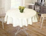  Fata de masa impermeabila rotunda, diametru 140cm, Jakar Pano, Crem Frunze Fata de masa