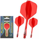 Winmau Darts toll és szár egyben Winmau Fusion piros, No2 toll és rövid szár