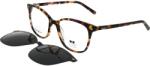Pepe Jeans Rame ochelari de vederecu Clip On polarizat Femei Pepe Jeans PJ7446 106P, Plastic, Havana, 54 mm (PJ7446 106P) Rama ochelari