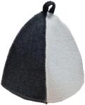 SAUNA KING Szauna sapka, gyapjúkeverékből, szürke / fehér