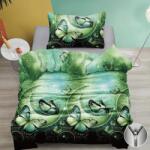  Lenjerie de pat din bumbac FLUTURASI PE LUNAR verde Dimensiune lenjerie de pat: 70 x 90 cm | 140 x 200 cm Lenjerie de pat