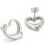 HARAHU Simple Heart Fülbevaló-Ezüst KP21635